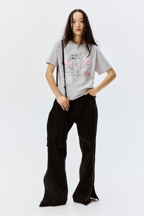 Camiseta oversize con motivo estampado