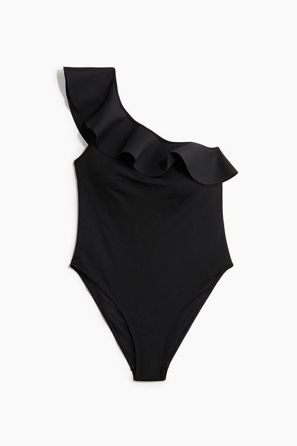 Traje de baño de un hombro con relleno