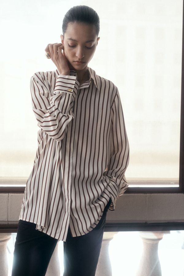 Camisa de crepé