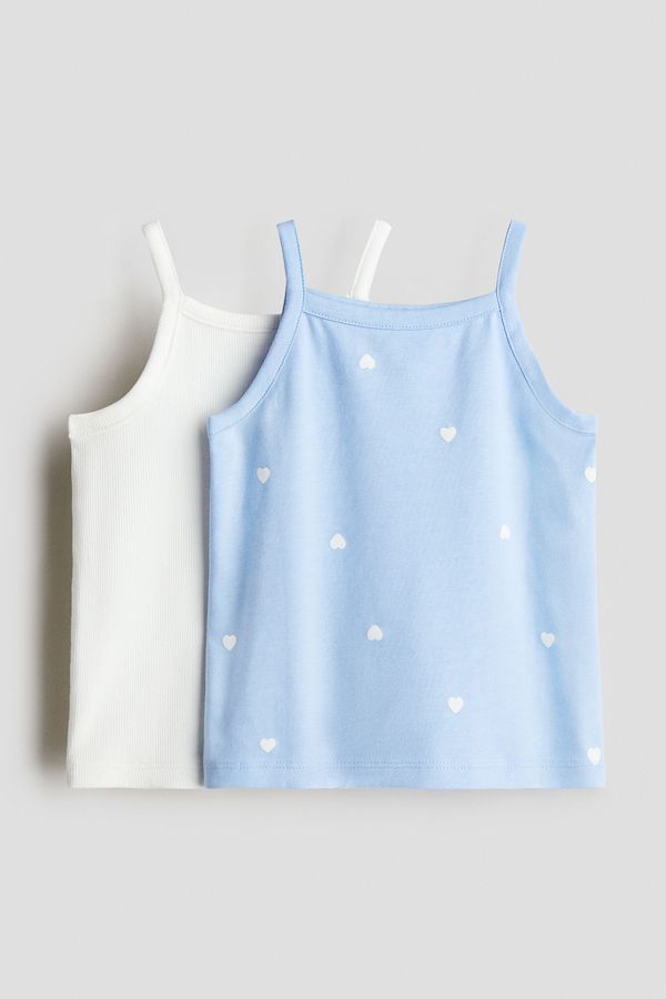 2-pack cotton strappy tops