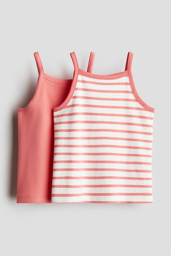 2-pack cotton strappy tops