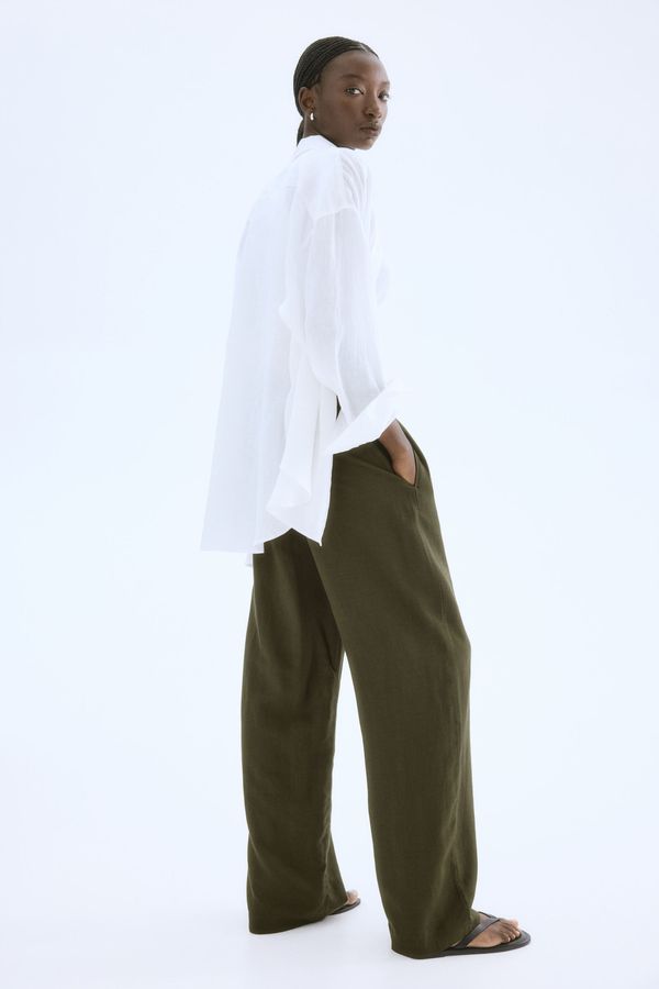 Pantalón en mezcla de lino