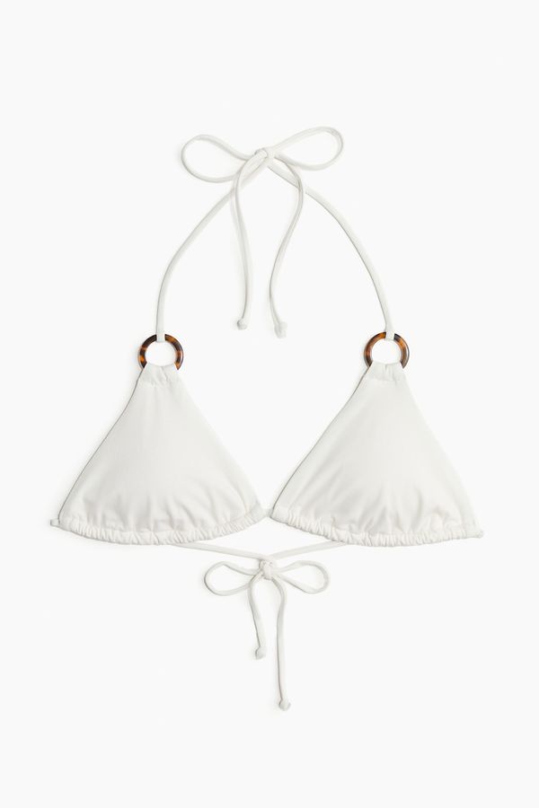 Top de bikini de triángulo con relleno