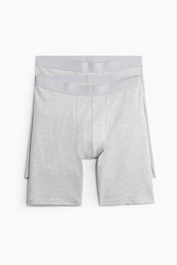 Pack de 2 calzoncillos trunk largos con Lycra®