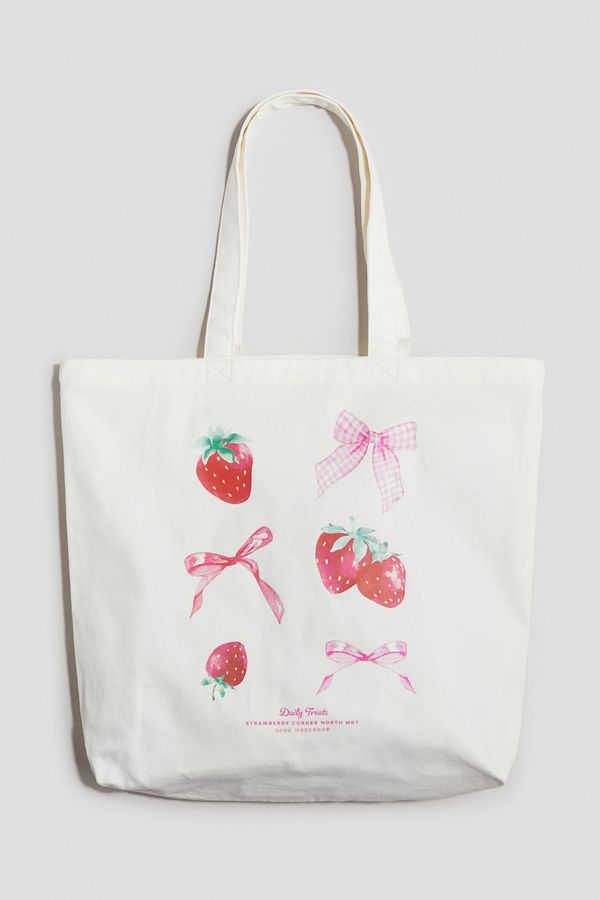 Bolsa tote de lona con diseño estampado