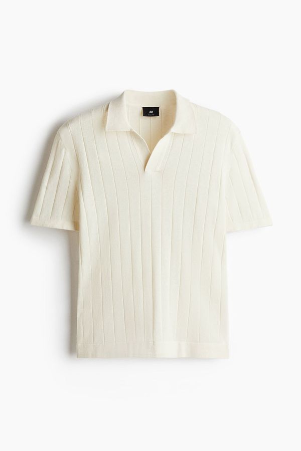 Polo en mezcla de lino Regular Fit