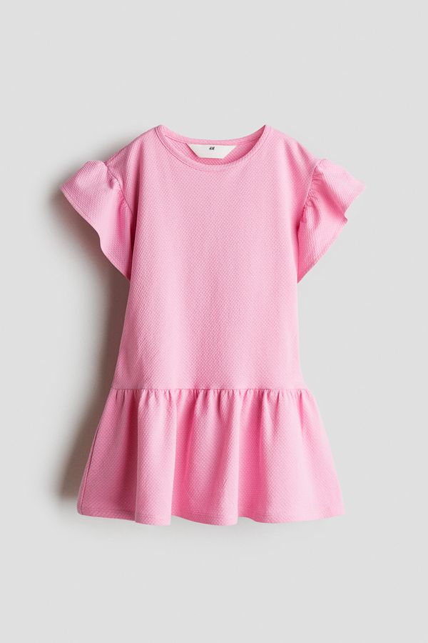 Vestido de algodón con manga circular