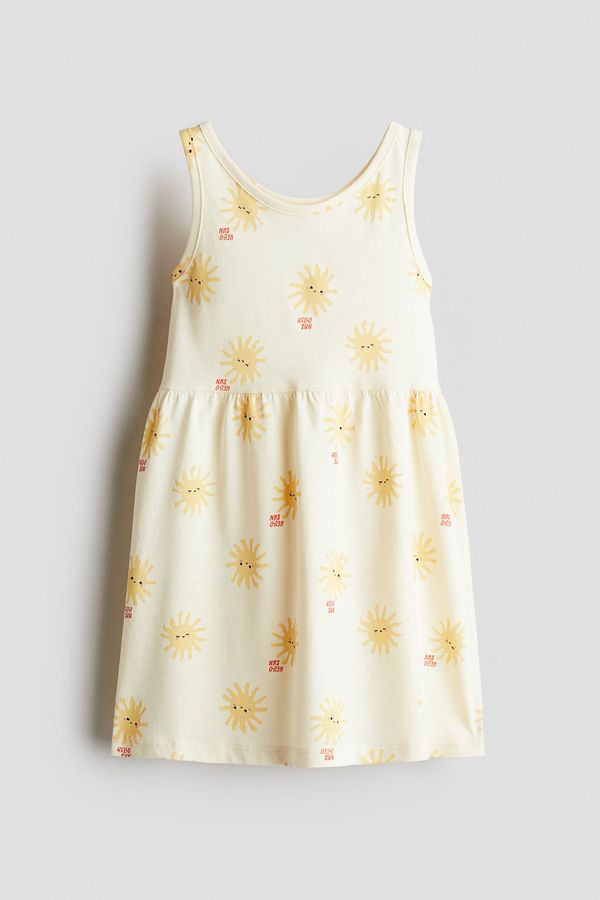 Vestido estampado de algodón