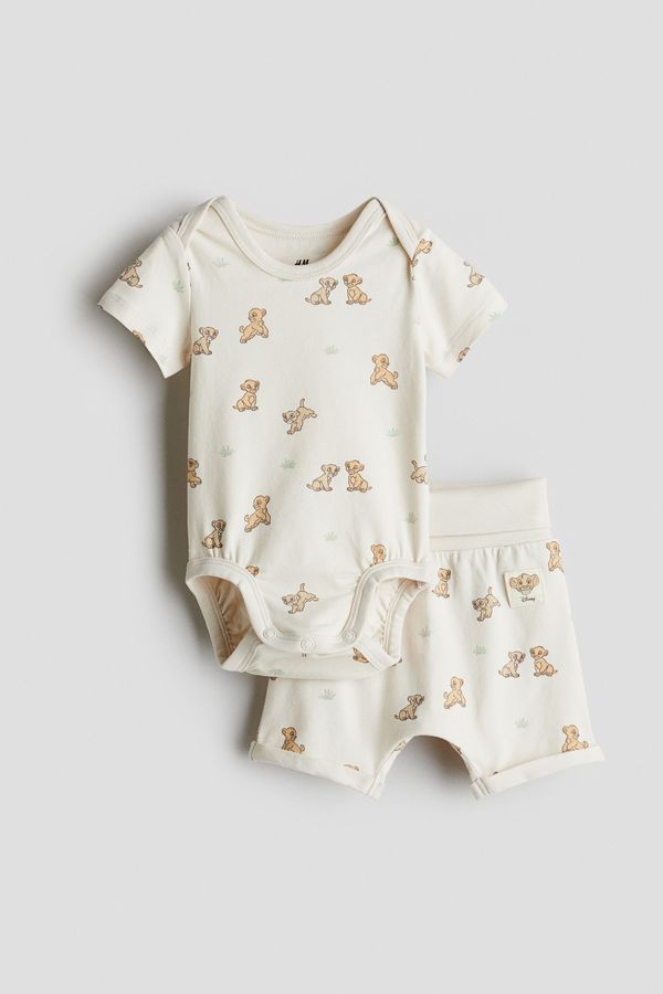 Conjunto de 2 piezas con motivo estampado