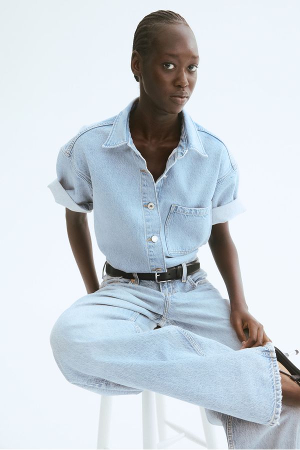 Camisa denim oversize