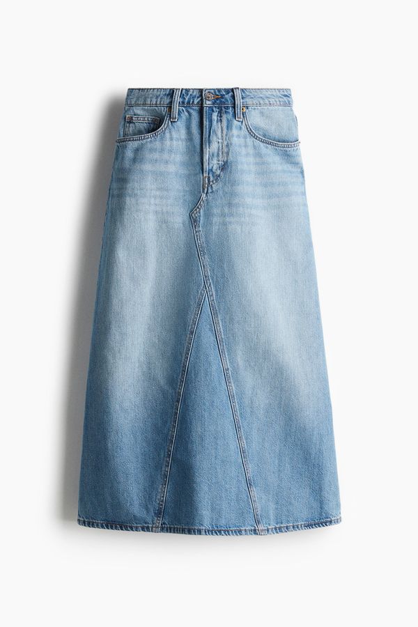Falda evasé en denim