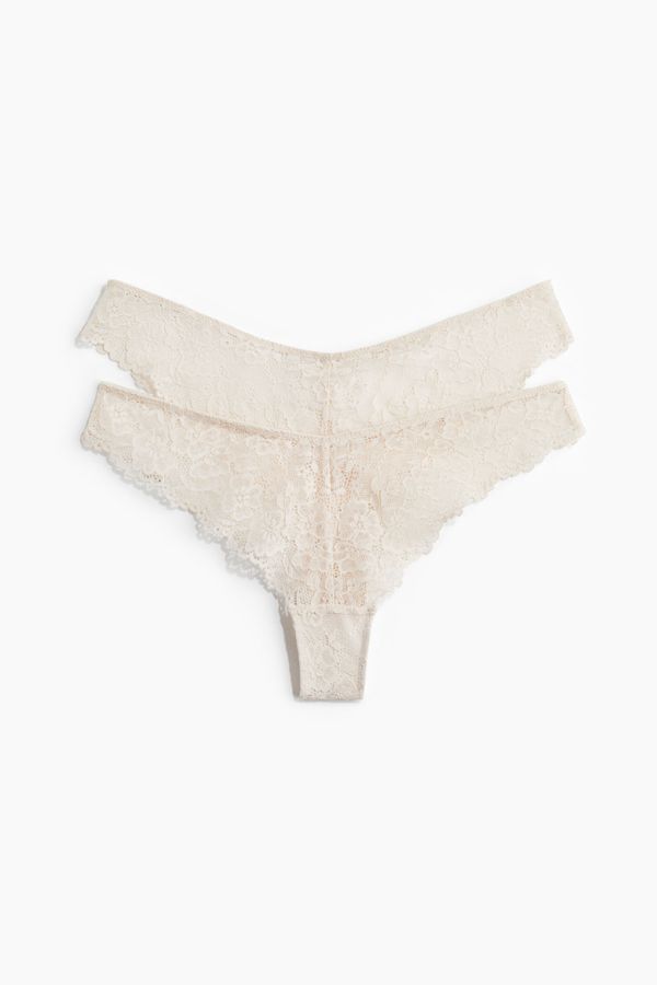 2-pack lace Brazilian briefs