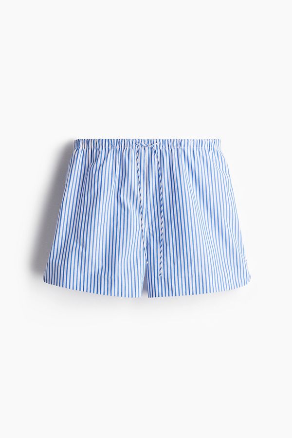 Pantalón corto de algodón con cordón de ajuste