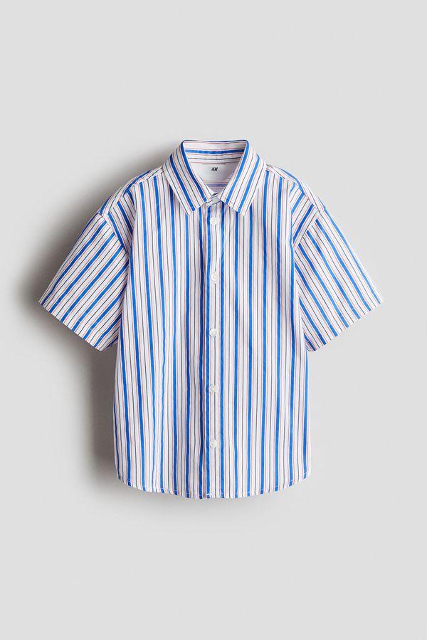 Camisa en popelina de algodón