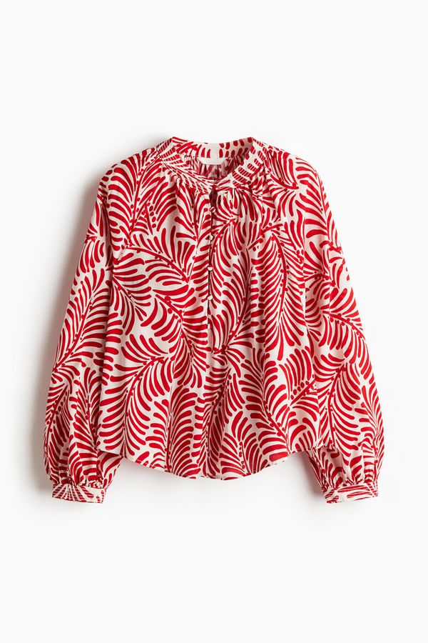 Blusa con cuello mao