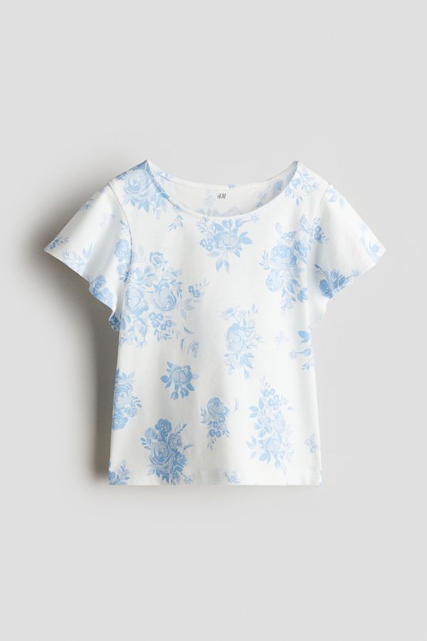 Camiseta de algodón con manga circular