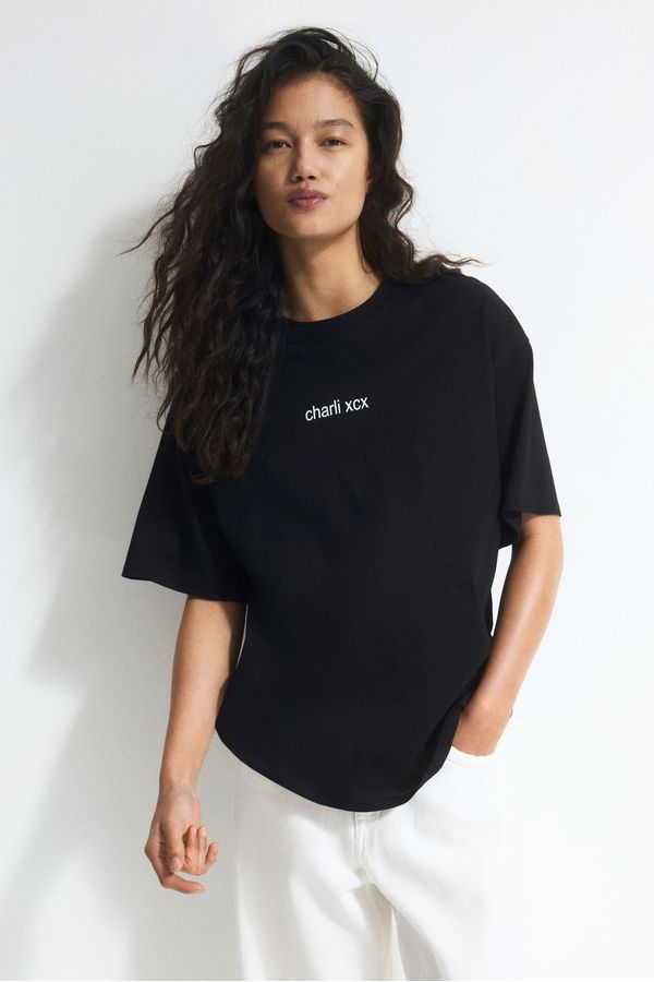 Camiseta oversize con motivo estampado