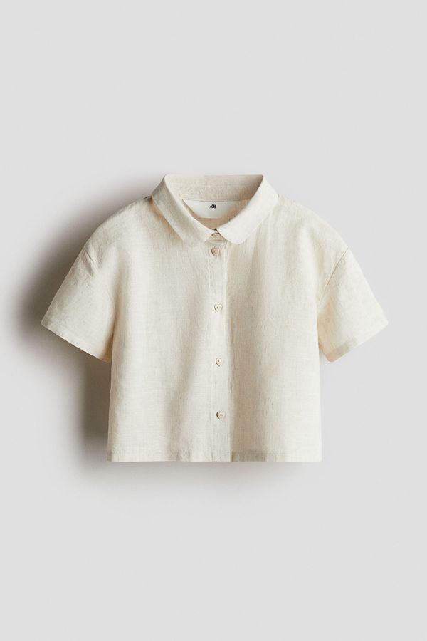 Blusa en mezcla de lino