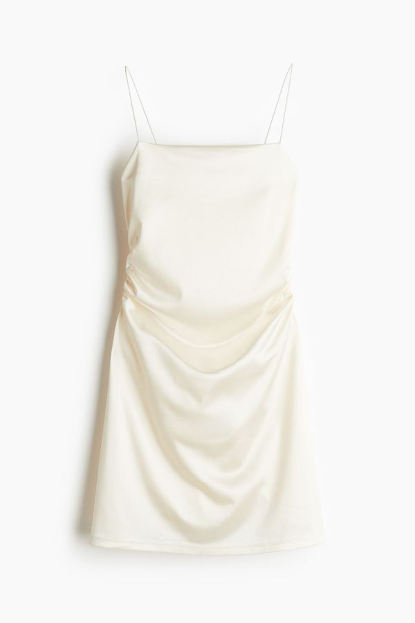 Vestido lencero drapeado