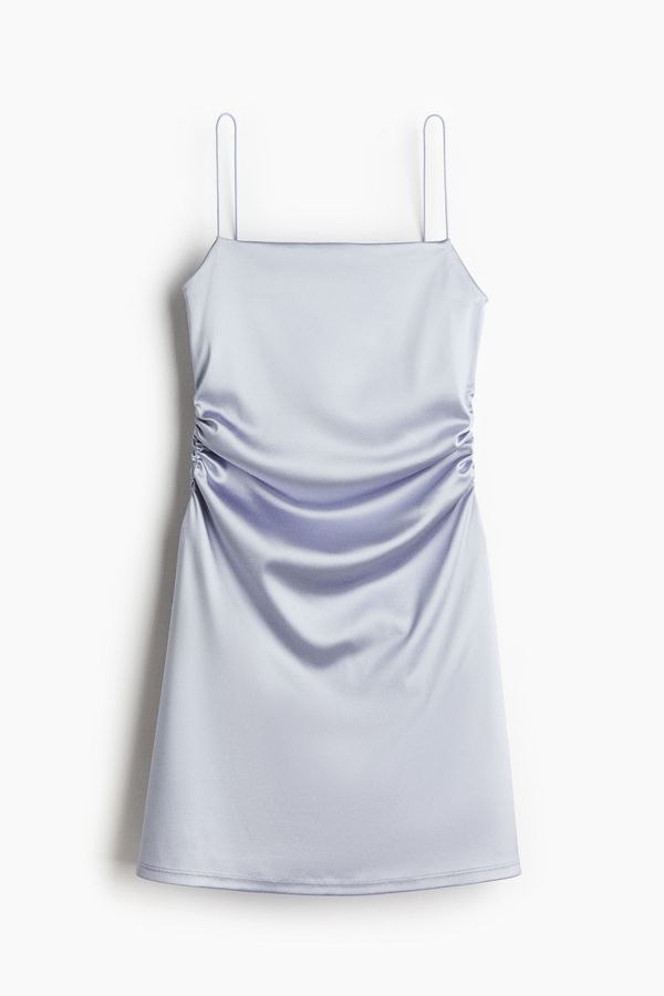Vestido lencero drapeado