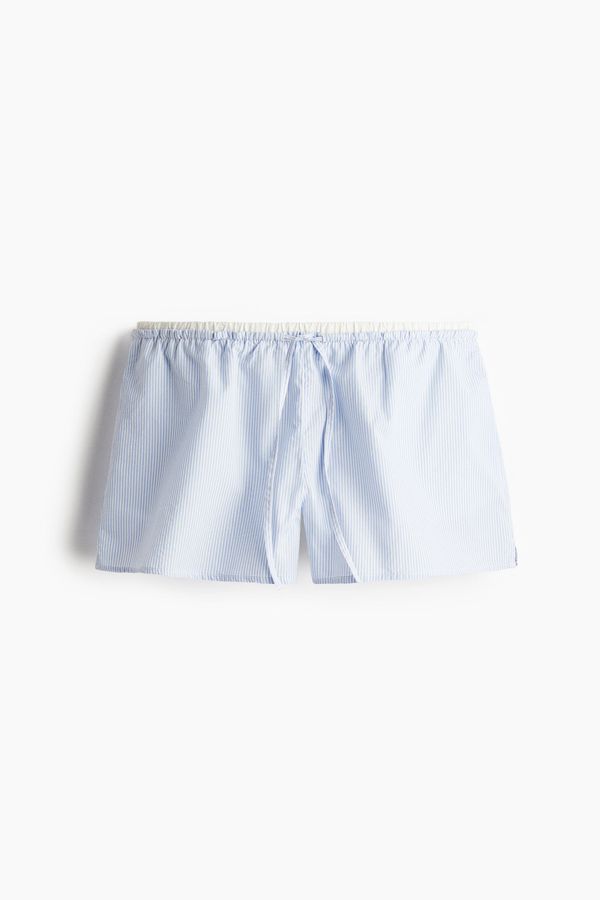 Pantalón corto en popelina de algodón