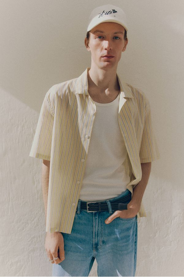 Camisa resort de algodón Regular Fit