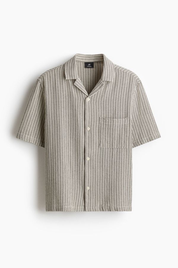 Camisa resort con textura Regular Fit