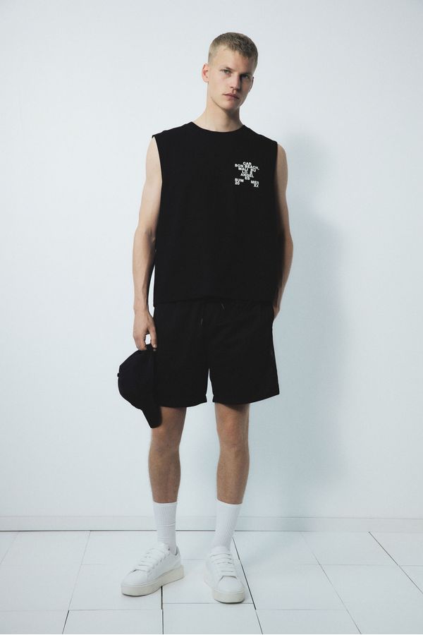 Camiseta sin mangas con motivo estampado Loose Fit
