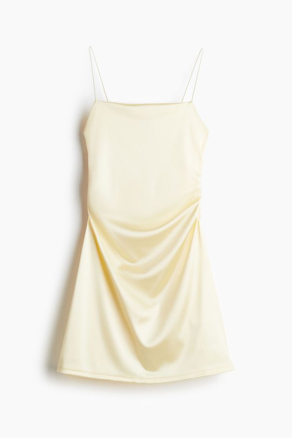 Vestido lencero drapeado