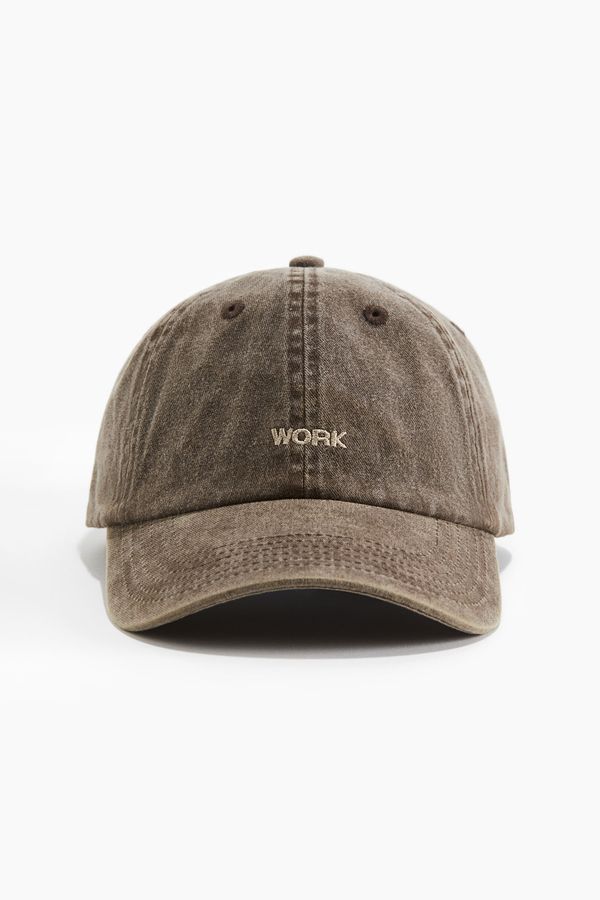 Gorra de algodón con bordado