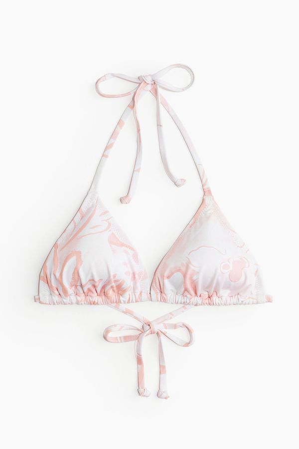 Top de bikini de triángulo con relleno