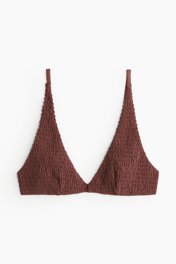 Top de bikini triangular nido de abeja