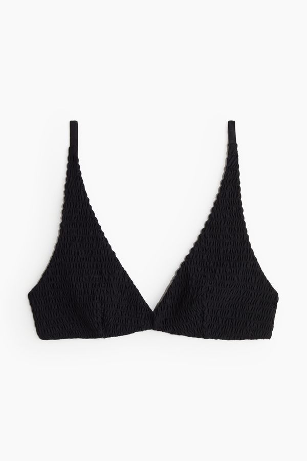 Top de bikini triangular nido de abeja