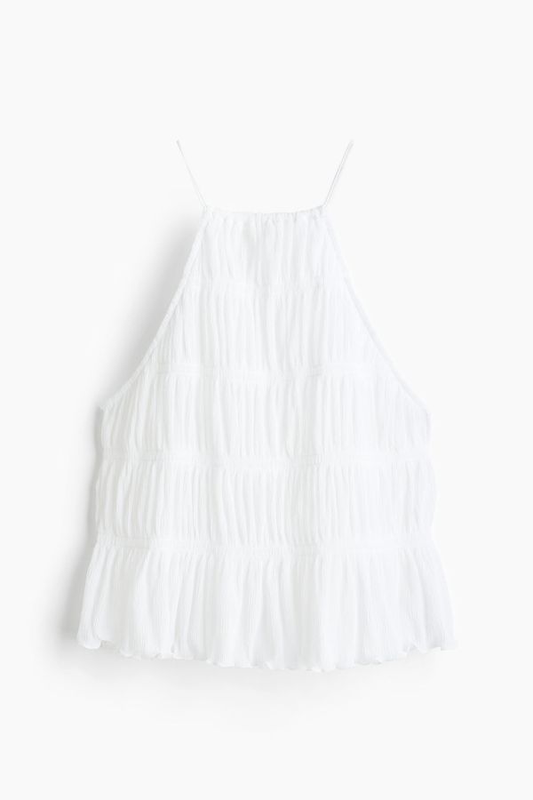 Smocked strappy top