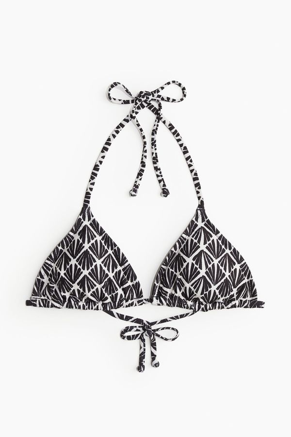 Top de bikini de triángulo con relleno