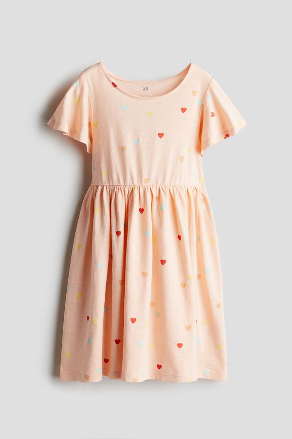 Vestido de algodón con manga circular