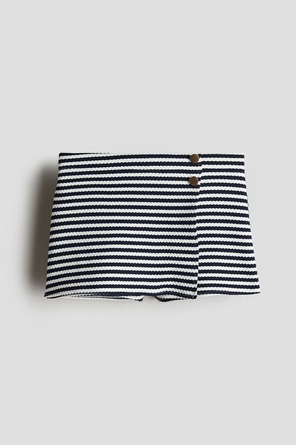 Falda pantalón con textura