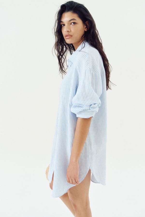Camisa playera de lino