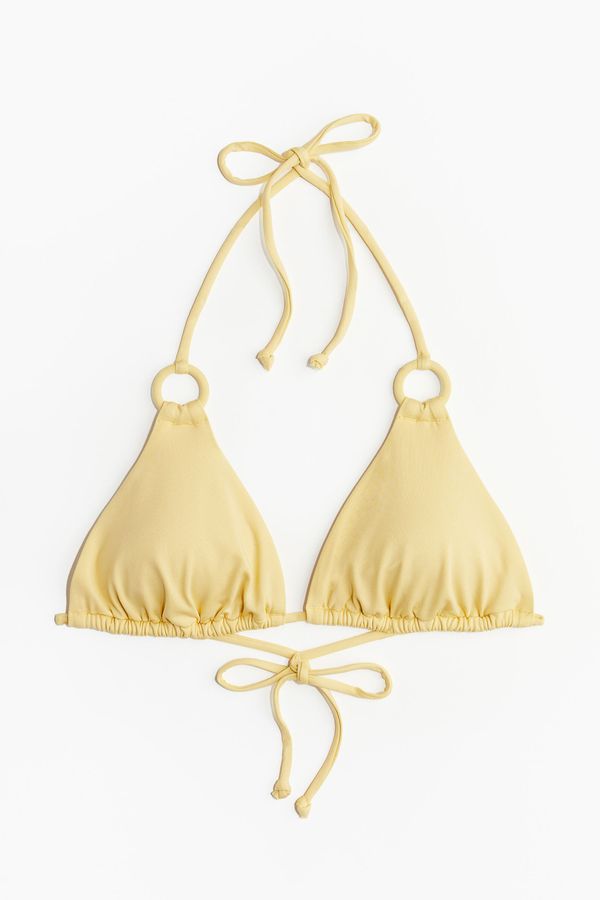 Top de bikini de triángulo con relleno