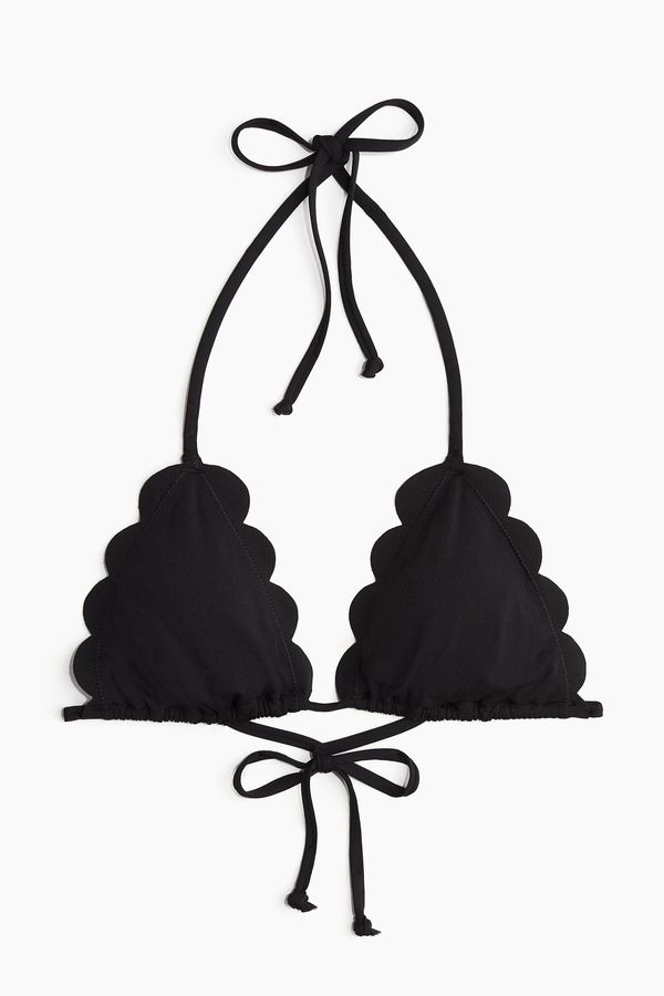 Top de bikini de triángulo con relleno