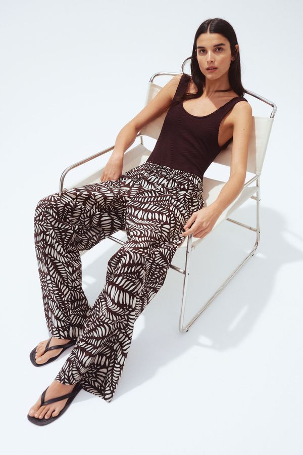 Pantalón de algodón con cordón de ajuste