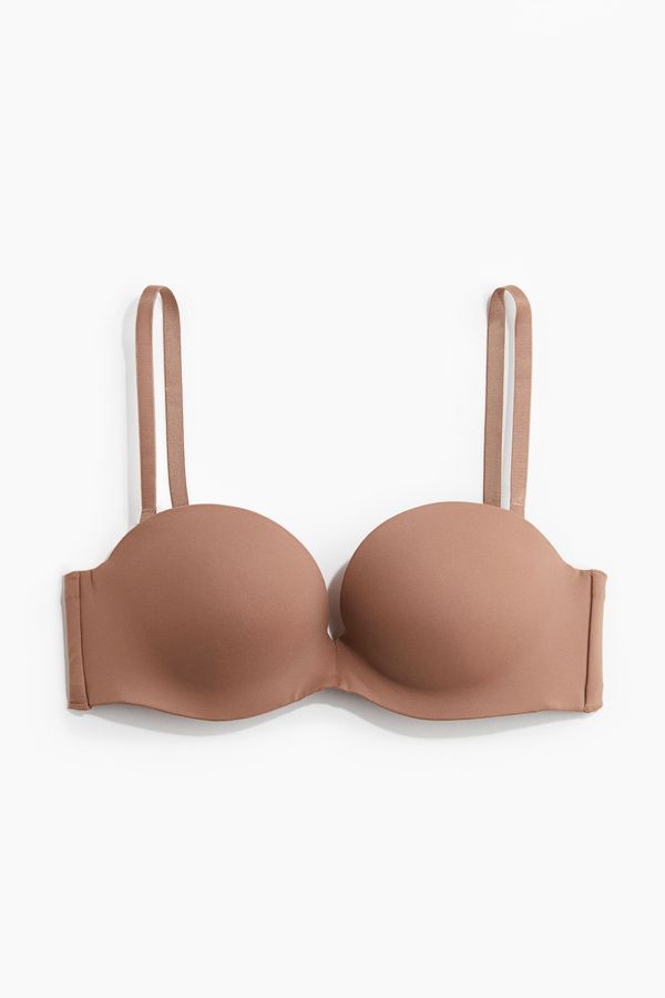 Sujetador balconette super push-up de microfibra