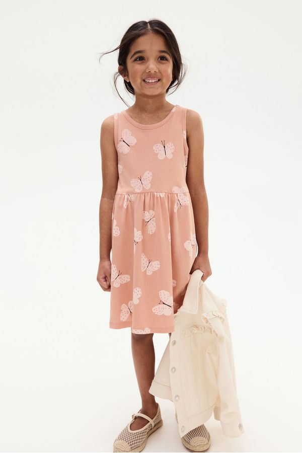 Vestido estampado de algodón