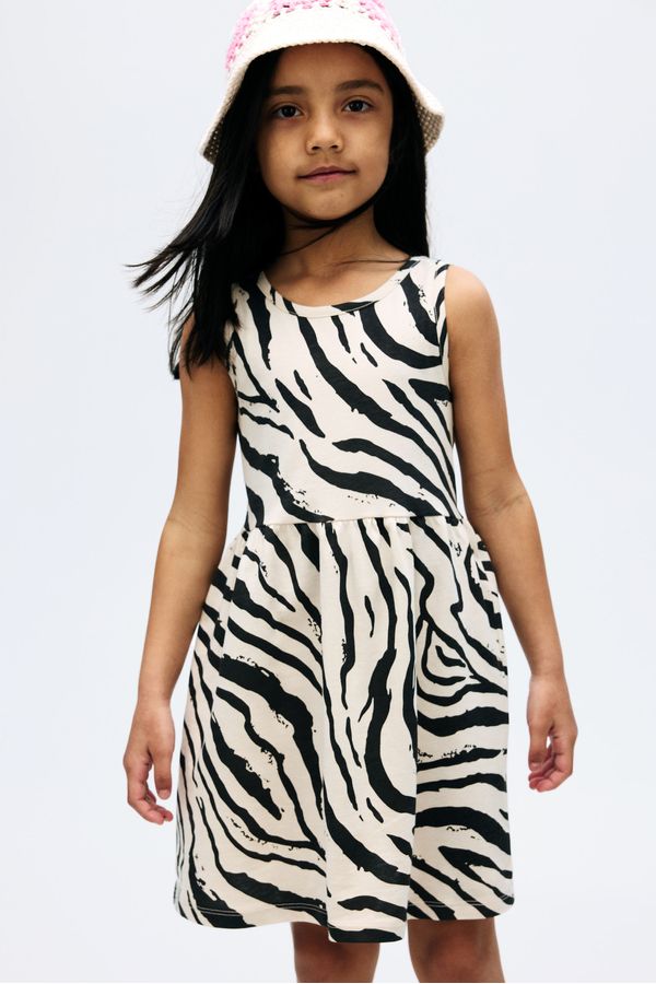 Vestido estampado de algodón