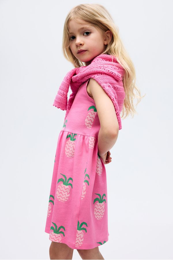 Vestido estampado de algodón