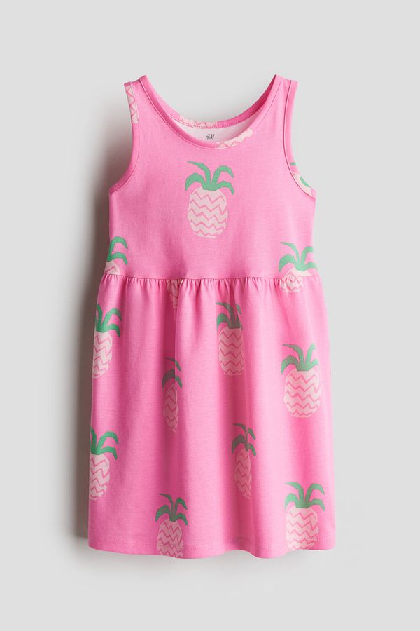 Vestido estampado de algodón