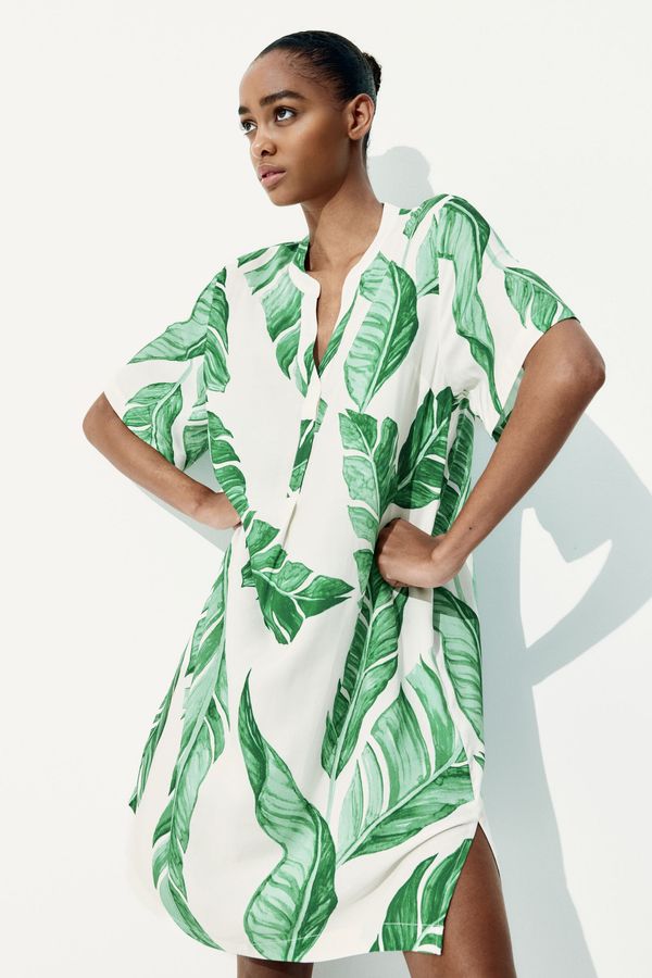 Vestido túnica de viscosa