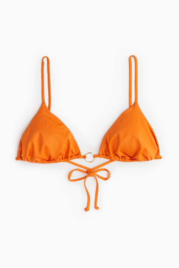 Top de bikini de triángulo con relleno