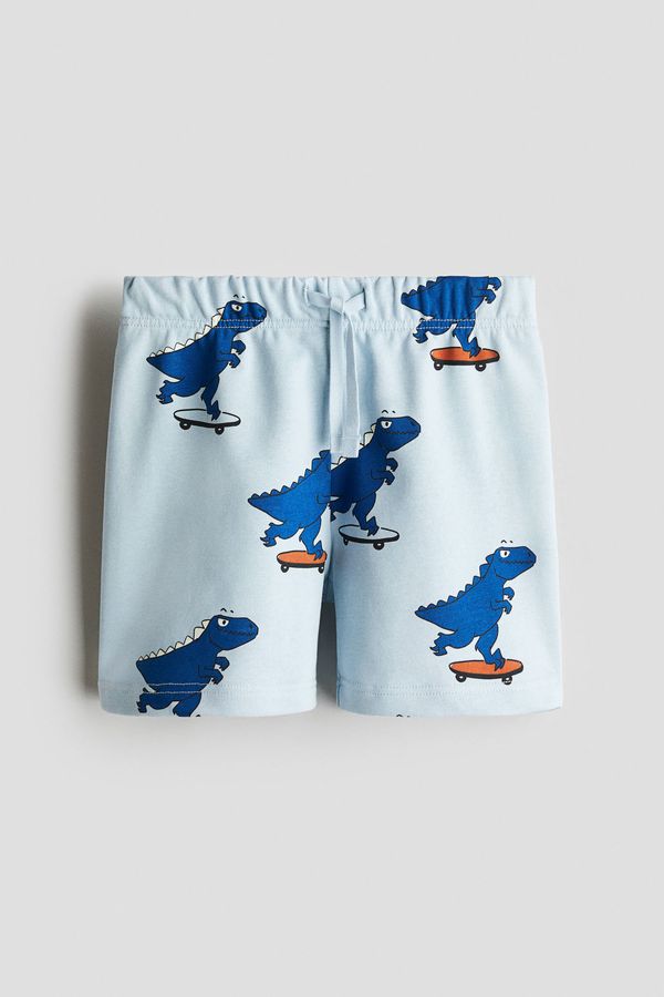 Pantalón corto estampado en sudadera