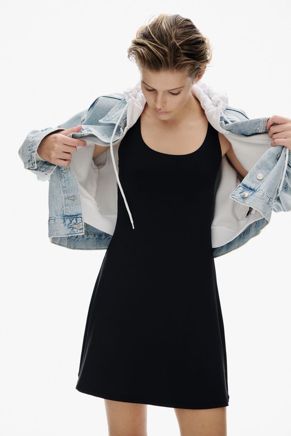 MAMA Vestido de microfibra con tirantes